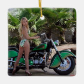 Indiaas meisje keramisch ornament (Voorkant)