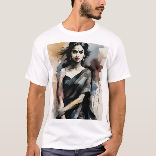 Indiaas meisje t-shirt (Voorkant)