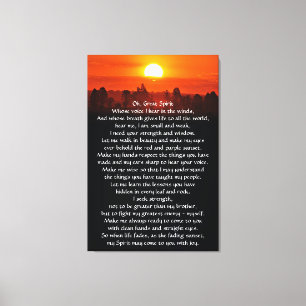 Indiaas nationaal gebed canvas afdruk