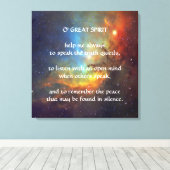 Indiaas nationaal gebed canvas afdruk (Insitu (Houten vloer))