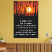 Indiaas nationaal gebed canvas afdruk (Insitu (Woonkamer))