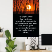 Indiaas nationaal gebed poster (Thuiskantoor)