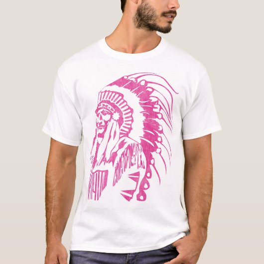 Indiaas opperbevelhebber (Fuchsia) T-shirt (Voorkant)
