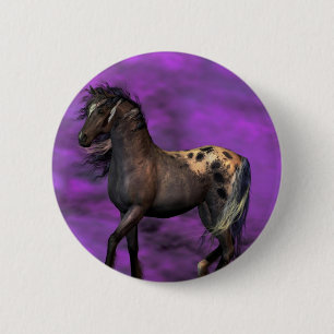 Indiaas paard ronde button 5,7 cm