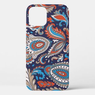 Indiaas Paisley medaillon etnisch patroon. iPhone 12 Hoesje