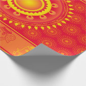 Indiaas patroon cadeaupapier (Hoek)