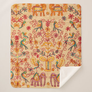 Indiaas patroon van fabricindian, stof, india, of sherpa deken