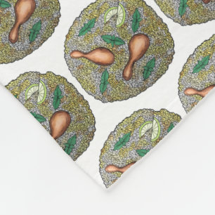 Indiaas restaurant voor voedselkeukens Chicken Bir Fleece Deken