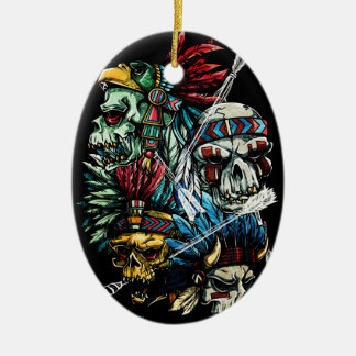 Indiaas skelet keramisch ornament