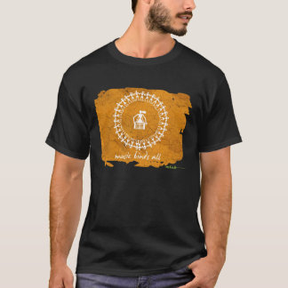 Indiaas stammodel T-shirt - zwart