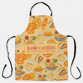 Indiaas Street Food Pattern Kleurrijke Feestelijke Schort