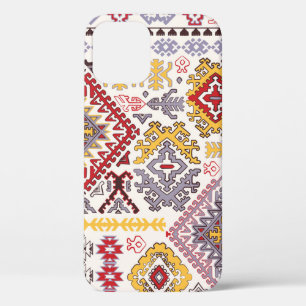 Indiaas tapijt, paisley mandala, yoga iPhone 12 hoesje