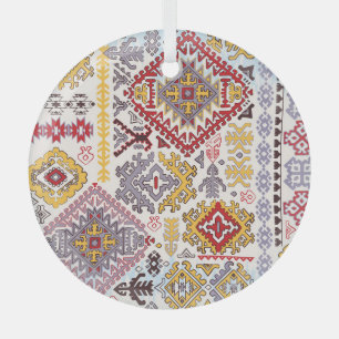 Indiaas tapijt, paisley mandala, yoga glas ornament