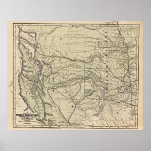 Indiaas Territorium, Noord-Texas, Nieuw Mexico Poster