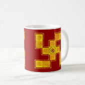 Indiaas traditioneel Swastika Koffiemok (Voorkant rechts)