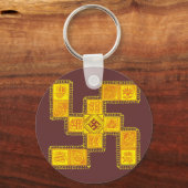 Indiaas traditioneel Swastika Sleutelhanger (Voorkant)