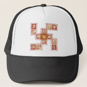Indiaas traditioneel Swastika Trucker Pet