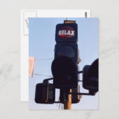 Indiaas verkeerslicht briefkaart (Voorkant / Achterkant)