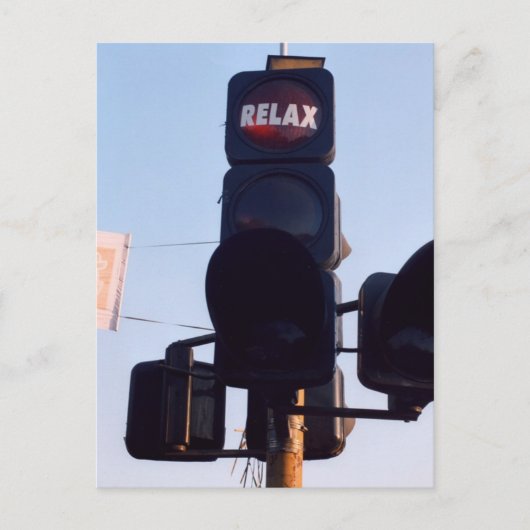 Indiaas verkeerslicht briefkaart (Voorkant)