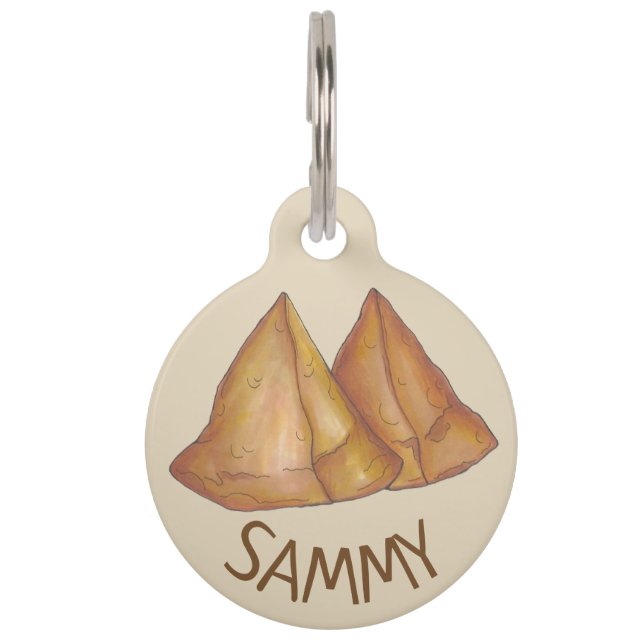 Indiaas voedsel Samosa Coconut Samosas Huisdierpenning (Voorkant)