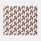 Indiaas voedseltandoorkoken Tandoori Chicken Fleece Deken (Voorkant (Horizontaal))