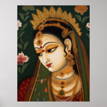  Indiaas vrouwelijk portret Pichwai Painting