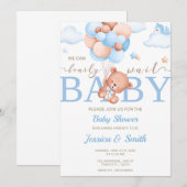 Indian Baby shower Invitation Kaart boy (Voorkant / Achterkant)