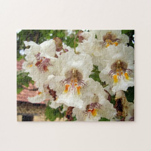 Indian Bean Tree Flowers Photo Puzzle et boîte cad (Horizontal)