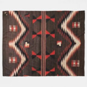 INDIAN BLANKET (gesimuleerd) Vliegtuigbakken Fleece Deken (Voorkant (Horizontaal))