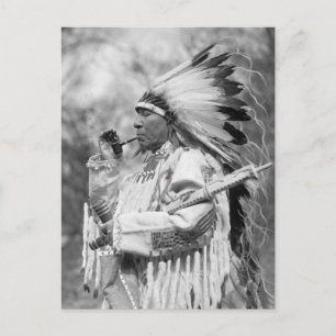Indian Chief Whirlwind Soldier, 1925 Briefkaart