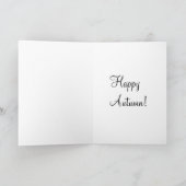 Indian Corn, Happy Autumn. Kaart (Binnen)