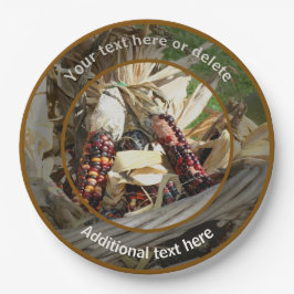 Indian Corn Herfst Autumn Gepersonaliseerde Partij Papieren Bordje