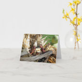 Indian Corn Herfst Natuur Blank Note Kaart (Gele Bloem)