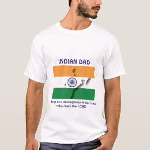 INDIAN DAD Sterke, moedige persoonlijke T-shirt