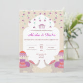 Indian Elegance bruiloft Kaart (Staand voorkant)