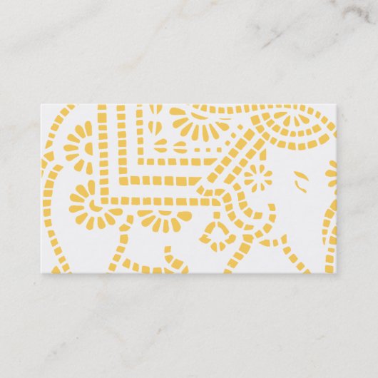 Indian Elephant Design Visitekaartje (Voorkant)