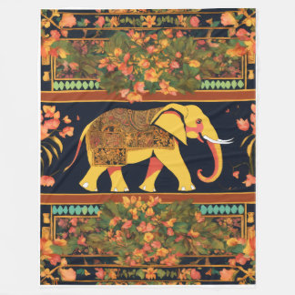 Indian Elephant Print Deken – Zacht, Gezellig