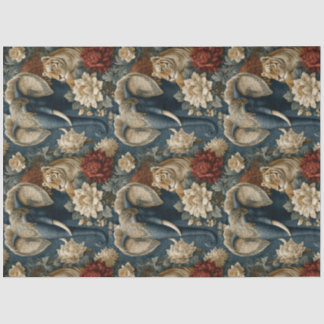 Indian Elephant with Tiger Vintage Decoupage Tissuepapier