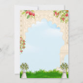 Indian Floral Arch mariage Invitation (Dos)