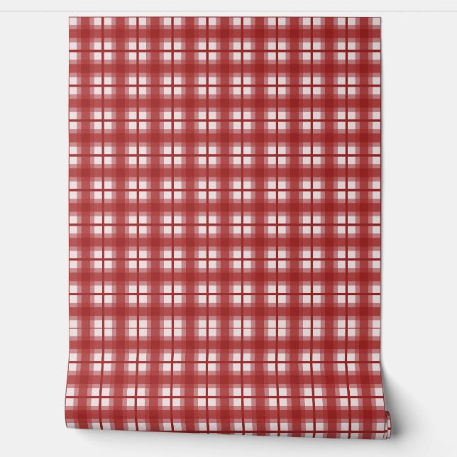 Indian Gingham - Mexican Red Behang (Afrollen)