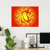 Indian God Ganesha - Poster (Bureau à domicile)