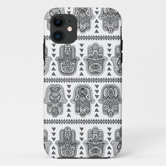 Indian Hand Drawn Hamsa Doodle Case-Mate iPhone Case (Achterkant)