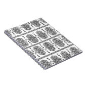 Indian Hand Drawn Hamsa Doodle Notitieboek (Rechterzijde)