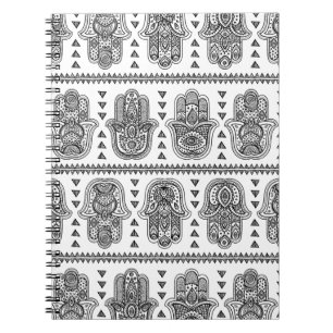 Indian Hand Drawn Hamsa Doodle Notitieboek