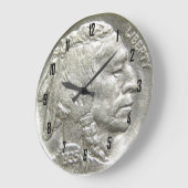 INDIAN HEAD NICKEL GROTE KLOK (Hoek)