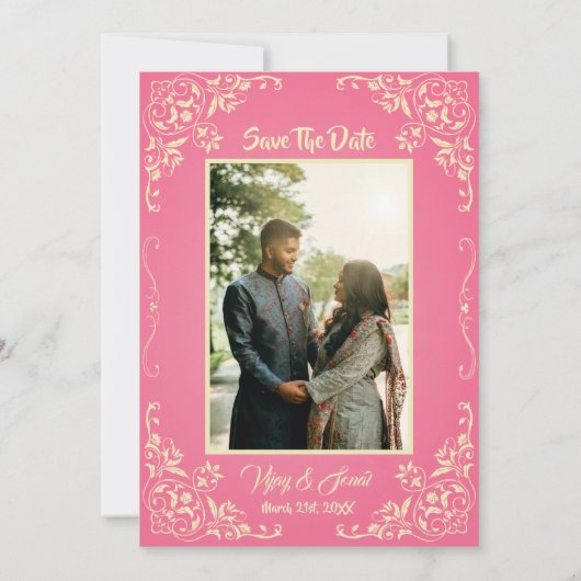 Indian Hindu Wedding Invitation with Custom Image (Dos)