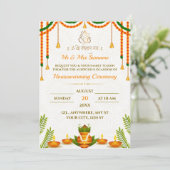 Indian Housewarming Invitation Kaart (Staand voorkant)