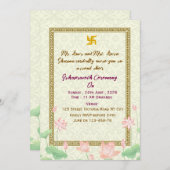 Indian Housewarming Invitations  (Devant / Derrière)