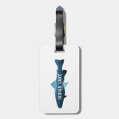 Indian Lake New York Fish Bagagelabel (Achterkant verticaal)