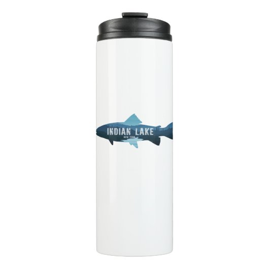 Indian Lake New York Fish Thermosbeker (Voorkant)